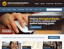 Tablet Screenshot of goodlearninganywhere.com